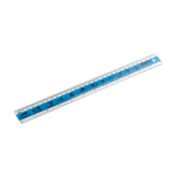 Crystal Ruler With Silk Screen Design 1601 (24pcs)