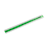 Crystal Ruler With Silk Screen Design 1601 (24pcs)