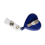 Long Life ID Clip with Strings Heart Blue H79 (25pcs)