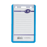 Long Life Memo ID Jacket 9cmx5.5cm Blue HV67C (50pcs)