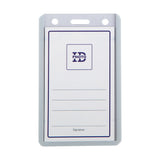 Long Life Memo ID Jacket 9cmx5.5cm Gray HV67C (50pcs)