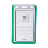 Long Life Memo ID Jacket 9cmx5.5cm Green HV67C (50pcs)