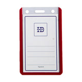 Long Life Memo ID Jacket 9cmx5.5cm Red HV67C (50pcs)