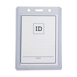 Long Life Memo ID Jacket Big 8cmx10.7cm Clear HV83 (50pcs)