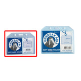 Long Life Unbreakable Rubber ID Card Case 5.4cmx8.5cm Clear SH99 (25pcs)