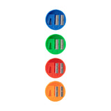 Crystal 3-Holes Sharpener Round TS302 (36pcs)