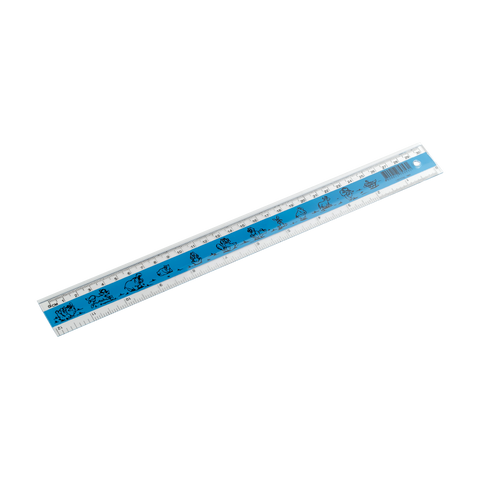 Crystal Ruler With Silk Screen Design 1601 (24pcs)