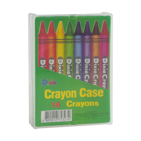 Dixie Crayon Case 16 Colors Clear 167C (10pcs)