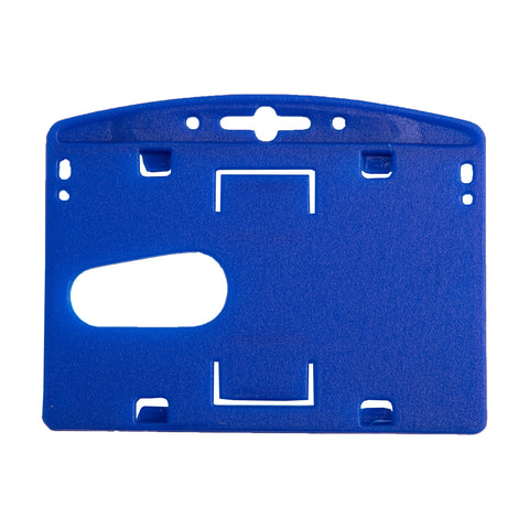 Long Life 1 Sided ID Card Holder 55x85mm Horizontal Blue #21 (10pcs)