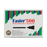 Faster Whiteboard Marker Fine Black 500 (12pcs)