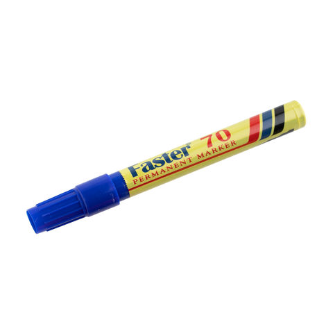 Faster Permanent Marker Fine Blue 70 (12pcs)