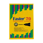 Faster Permanent Marker Fine Black 70 (12pcs)