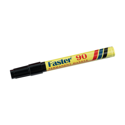 Faster Permanent Marker Broad Black 90 (12pcs)