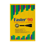 Faster Permanent Marker Broad Black 90 (12pcs)