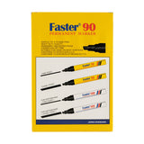 Faster Permanent Marker Broad Red 90 (12pcs)