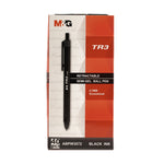 M&G TR3 Semi-Gel Ballpen 0.7mm Black ABPW3072 (40pcs)