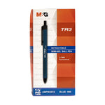 M&G TR3 Semi-Gel Ballpen 0.7mm Blue ABPW3072 (40pcs)