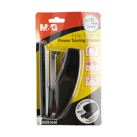 M&G Stapler Fun-Touch Power Saving Black ABS91640 (1pc)