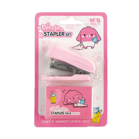 M&G Stapler Set Cocoja Pink ABSN2639 (1set)