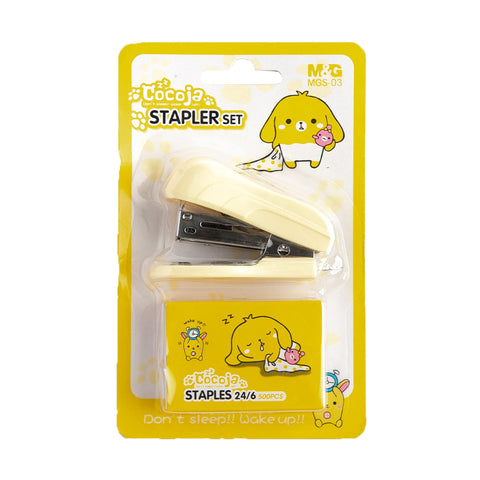 M&G Stapler Set Cocoja Yellow ABSN2639 (1set)
