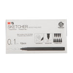 M&G Sketcher Fineliner 0.1mm Black ACPN0338 (12pcs)