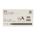 M&G Sketcher Fineliner Brush Black ACPN0345 (12pcs)