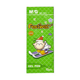 M&G Festival Gel Pen 1.0mm Green AGP13171 (12pcs)