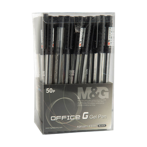 M&G Office G Gel Pen GP99 0.5mm Black AGP13271 (50pcs)