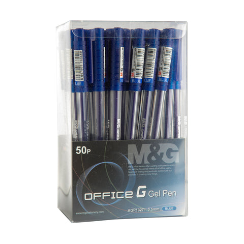 M&G Office G Gel Pen GP99 0.5mm Blue AGP13271 (50pcs)