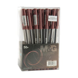 M&G Office G Gel Pen GP99 0.5mm Brown AGP13271 (50pcs)