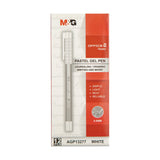 M&G Office G Pastel Gel Pen 0.8mm White AGP13277 (12pcs)