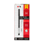 M&G Big Capacity 3x Writing Length Gel Pen 0.5mm Black AGPB6971 (12pcs)