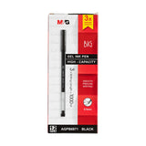 M&G Big Capacity 3x Writing Length Gel Pen 0.5mm Black AGPB6971 (12pcs)