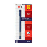 M&G Big Capacity 3x Writing Length Gel Pen 0.5mm Blue AGPB6971 (12pcs)