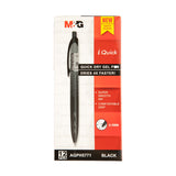 M&G iQuick Quick Dry Gel Pen 0.5mm Black AGPH5771 (12pcs)