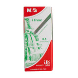 M&G iErase Erasable Gel Pen 0.5mm Green AKPA8371 (12pcs)