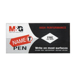 M&G Name Pen Oil Base Marker Red APM25671 (12pcs)