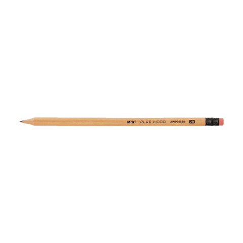 M&G Pure Wood 2B Pencil AWP30858 (12pcs Set)
