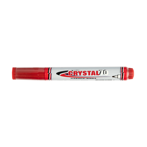 Crystal Permanent Marker Red C70 (12pcs)