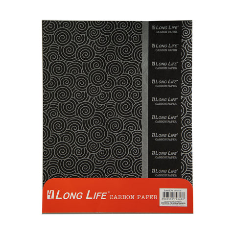 Long Life Carbon Paper 10sheets 8.5"x11" Black CP1011 (5packs)