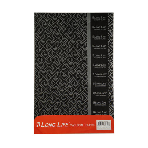 Long Life Carbon Paper 10sheets 8.5"x13" Black CP1013 (5packs)