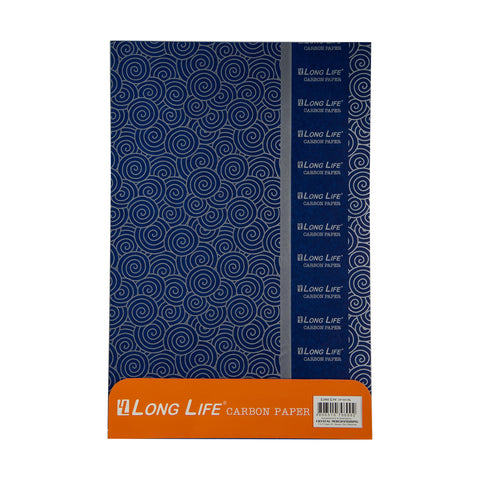 Long Life Carbon Paper 10sheets 8.5"x13" Blue CP1013 (5packs)