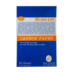 Long Life Carbon Paper 10sheets 8.5"x13" Blue CP1013 (5packs)