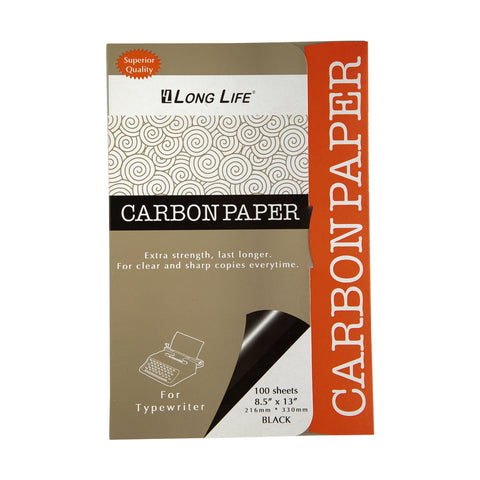 Long Life Carbon Paper 8.5"x13" Black CP80 (100sheets) 