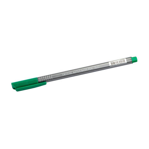 Crystal Fineliner Water Based Pen 0.4mm Green CW4 (12pcs)