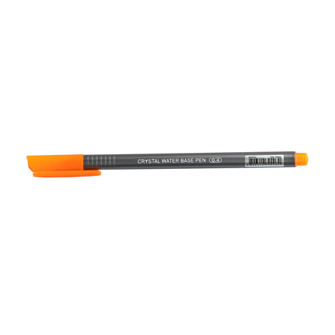 Crystal Fineliner Water Based Pen 0.4mm Orange CW4 (12pcs)