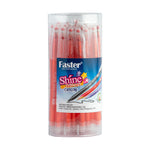 Faster Shine Ballpen 0.7mm Red CX1076 (25pcs)