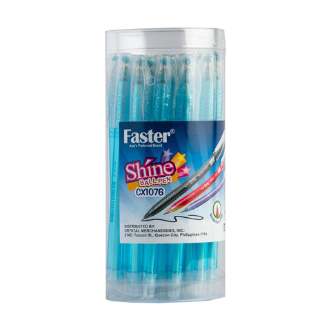 Faster Shine Ballpen 0.7mm Sky Blue CX1076 (25pcs)