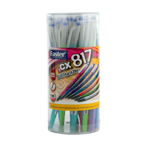 Faster Ballpen 0.7mm Black CX817 (25pcs)