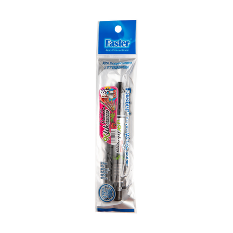 Faster Klik Retractable Eraser wih Free Eraser Refill Assorted Barrel EF269 (1pc)